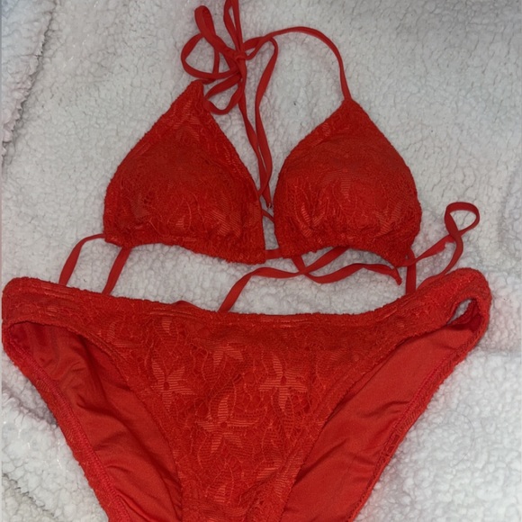 orange stringy bikini - Picture 2 of 4